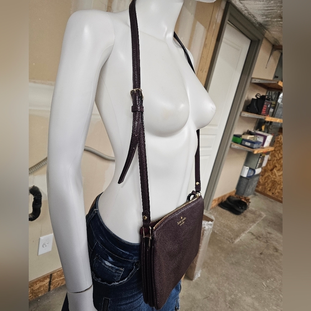 Kate Spade Triple Husset Cherrywood Crossbody Bag - Picture 3 of 11